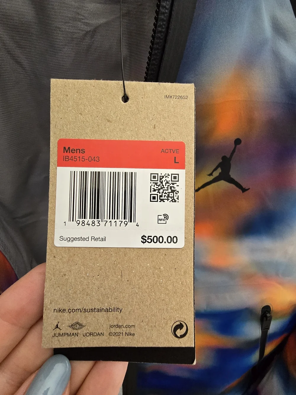 Jordan Multicolor Hooded GORE-TEX Jacket — Blue, Orange, Yellow, Black